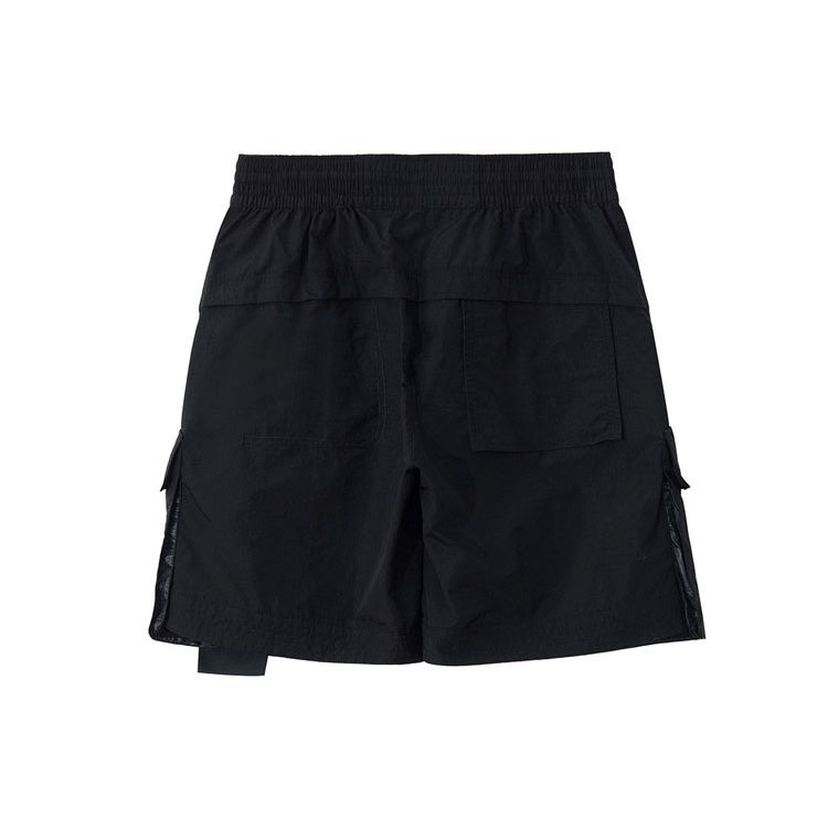 Li Ning X Jackie Chan Collaboration Kung Fu Series Patchwork Loose Sports Shorts Men shorts Black AKSR221-1