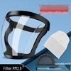 High-Definition Transparent Anti-Droplet Dustproof Protective Face Shield Goggles for Cycling
