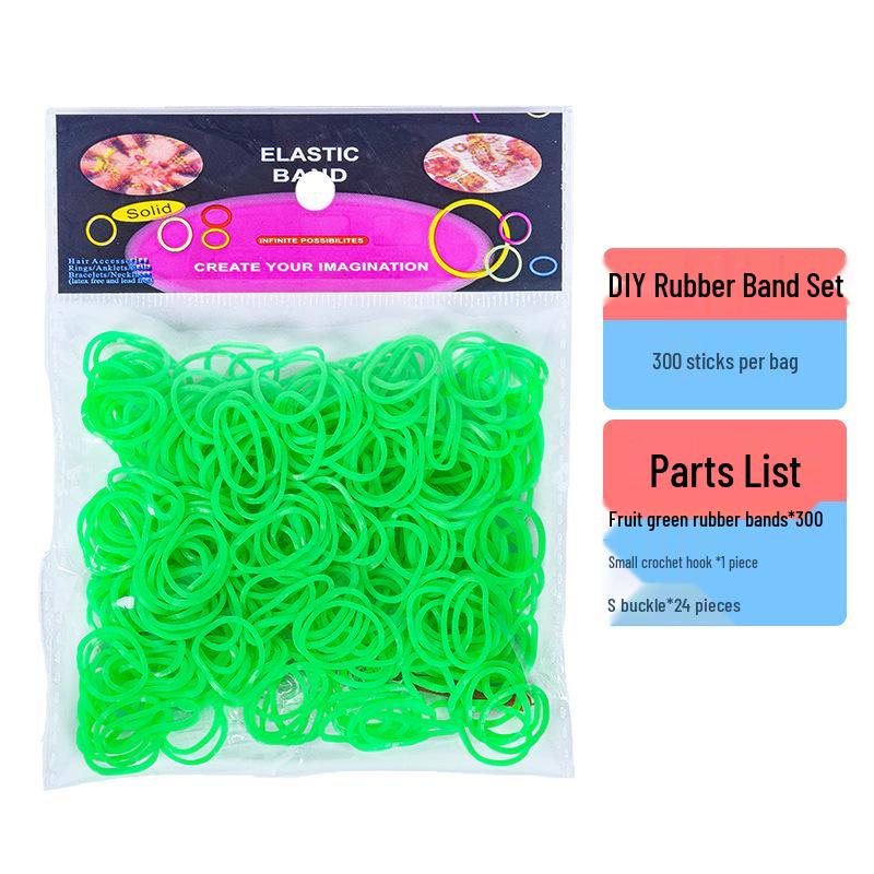 300 Elastici Colorati in Sacchetti per Giocattoli Fai da Te per Bambini e Braccialetti Arcobaleno