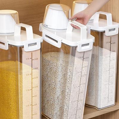 1.75/ 2.5/3L Food Grade Grain and Miscellaneous Grain Storage Box, Rice Bucket Storage Tank, Sealing Tank, Kitchen Utensil New