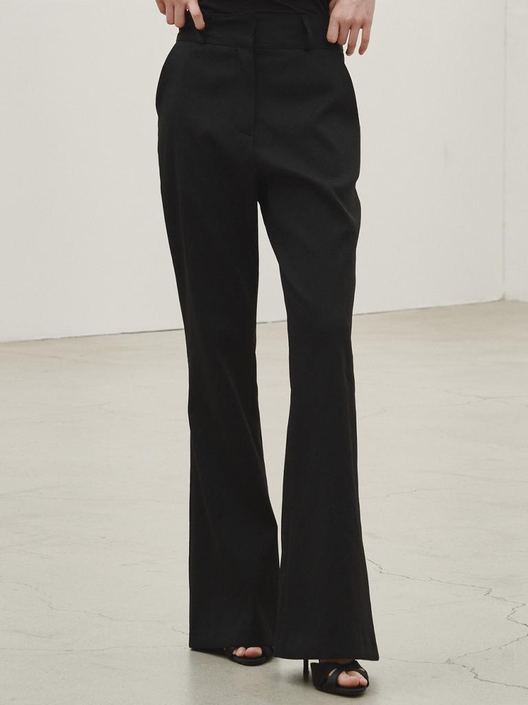 NOUVE Tailored Bootcut Slacks - Black