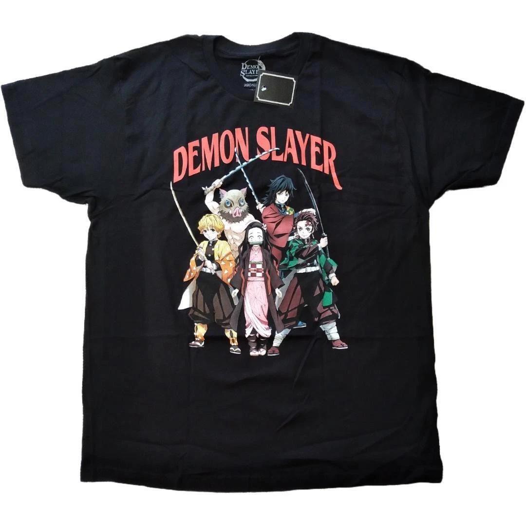 Demon Slayer Graphic T-Shirt XL Black Anime Tee Japan 2XL