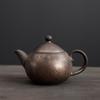 Vintage Brewing Teapot Rough Pottery Rust Glaze Single Pot Ceramic Kung Fu Tea Set