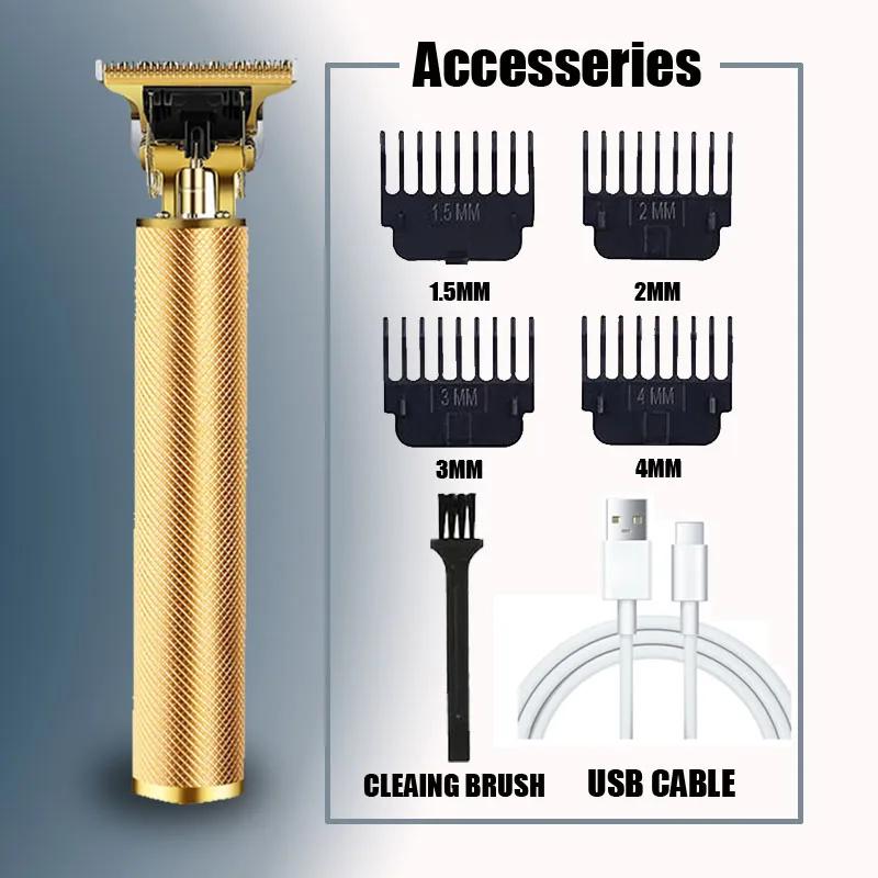 T9 LCD Electric Hair Trimmer for Men Precision Haircut Shaver Carving Clipper With Oil Head Electric Pusher Hair Care Tool