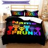 Set Biancheria da Letto Sprunki con Nome Personalizzato da 3 Pezzi, Chiusura con Bottoni, Include 1 Copripiumino e 2 Federe, Morbido e Confortevole per Tutte le Stagioni.