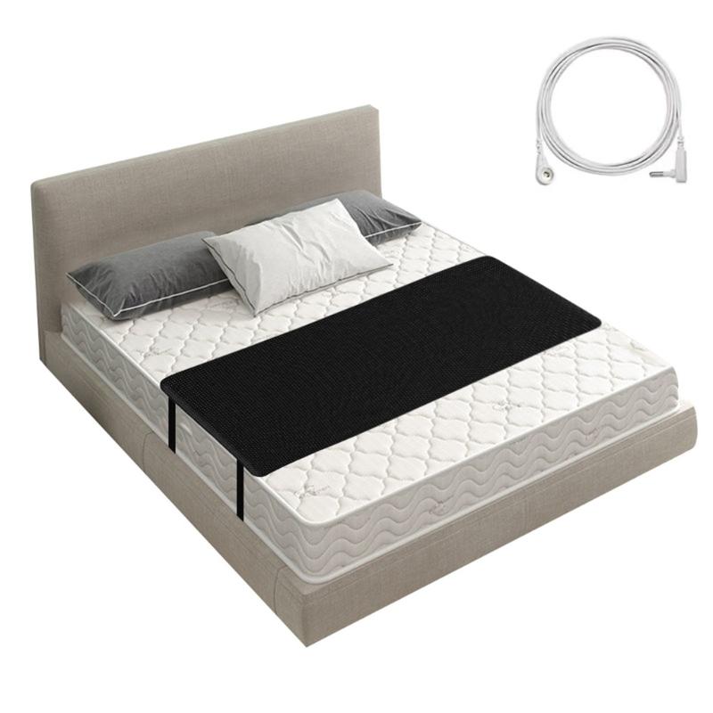 Enhances Sleep with Groundings Mats for Bed PU Leather Mattress Pad for Rest