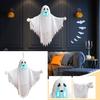 Halloween Glowing Hanging Decoration Sound-Activated Talking Prop for Indoor Outdoor Use