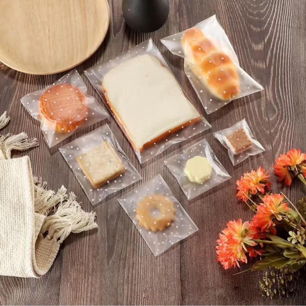 In-Stock Frosted Self-Adhesive Self-Sealing Cookie & Mooncake Bags - Small, Thickened Packaging for Food & Biscuits