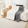 Cross-border Plush Reclining Chair Cushion: Thickened, Velvet-Striped, Quilted, Cotton-Filled, Foldable, Lazy Sofa Rocking Chair Cushion.