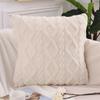 Olanly Autumn Decoration Pillow Cover 45x45 Soft Fuzzy Decorative Cushion Cover Pillowcase For Sofa Home Decor Throw Pillow Case
