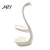 Elegant Swan Design Holder 3D Printed Storage Rack with Ventilation And Draining Base, Compact Multi-use Organizer Multi-Purpose Toothbrush