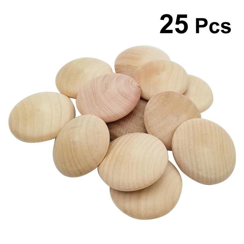 25 PIEZAS Tapones de Madera para Tornillos de Botón para Muebles Escaleras