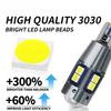 2PCS T10 W5W LED Bulb Super Bright 3030 10SMD Canbus Car Interior Light Instrument Map Dome Parking Light Auto Signal Lamp 6000K