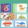 Kids Wooden Word Building Blocks With Alphabet Letters For Learning Play