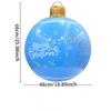 26 Inch Light Up PVC Inflatable Christmas Ball with Light Remote PVC Giant Inflatable Christmas Balls Christmas Decorations Ball