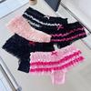 Layered Cake Design Lace Panties Bow Mesh Sweet Lace Briefs Romantic Women's Underwear  Daily Wear