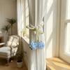 2PCS Decorative Rose Curtain Straps Portable Curtain Binding Curtain Buckle  Living Room