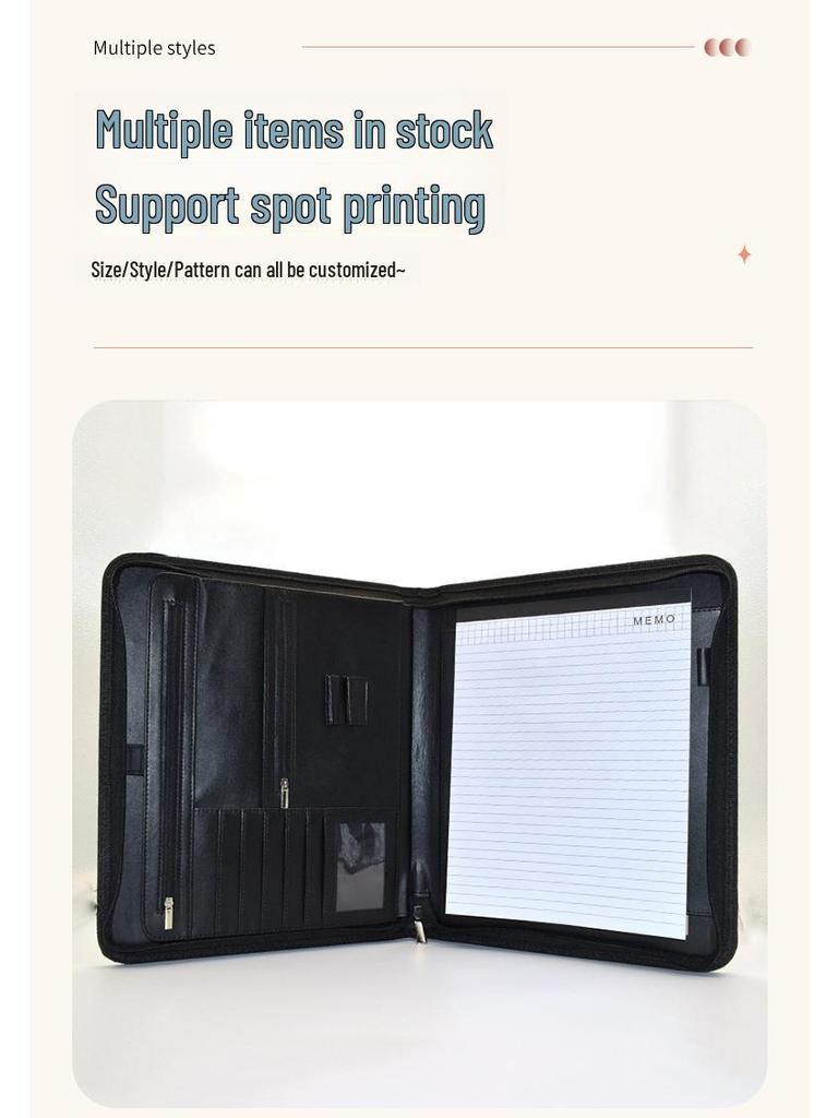 PU Business Multifunktions-Managermappe für Verhandlungen und Dokumentenunterzeichnung