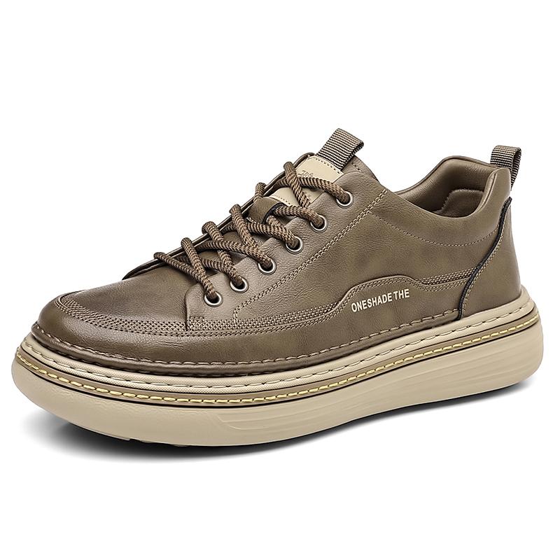 Stylish Leather Men's Oxfords Shoes Handmade Male Casual Shoes Leisure Sneakers All-match Outdoor Walking Shoes Treking Footwear