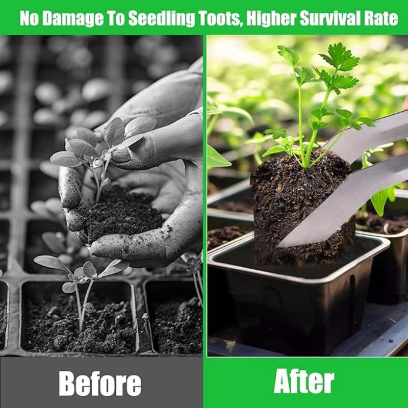 Stainless Steel Tree Spade Transplanter Heavy Duty Nursery Gardening Tool for Digging Moving Planting Shrubs Flowers