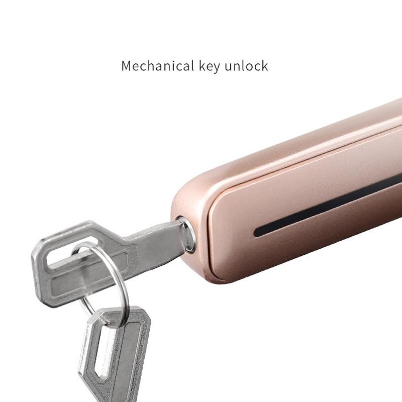 Dual Mode USB Rechargeable Fingerprint Door Lock Security Biometric Handle Lock Electronic Smart Lock for Apartment NEW