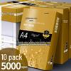 Whole Box of 5 Packs A4 Paper, 2500 Sheets, 80g, Thickened Printing/Draft Paper for Office/Student Use.