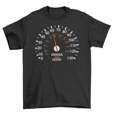 Tachometer 60., Lustiges T-Shirt, Unisex-Druckdesign - Feiern Sie das Bedürfnis nach