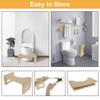 Toilet Footstool Bamboo Foldable Nonslip Bathroom Squat Stool Poop Potty Washroom Squatting Leg Raiser