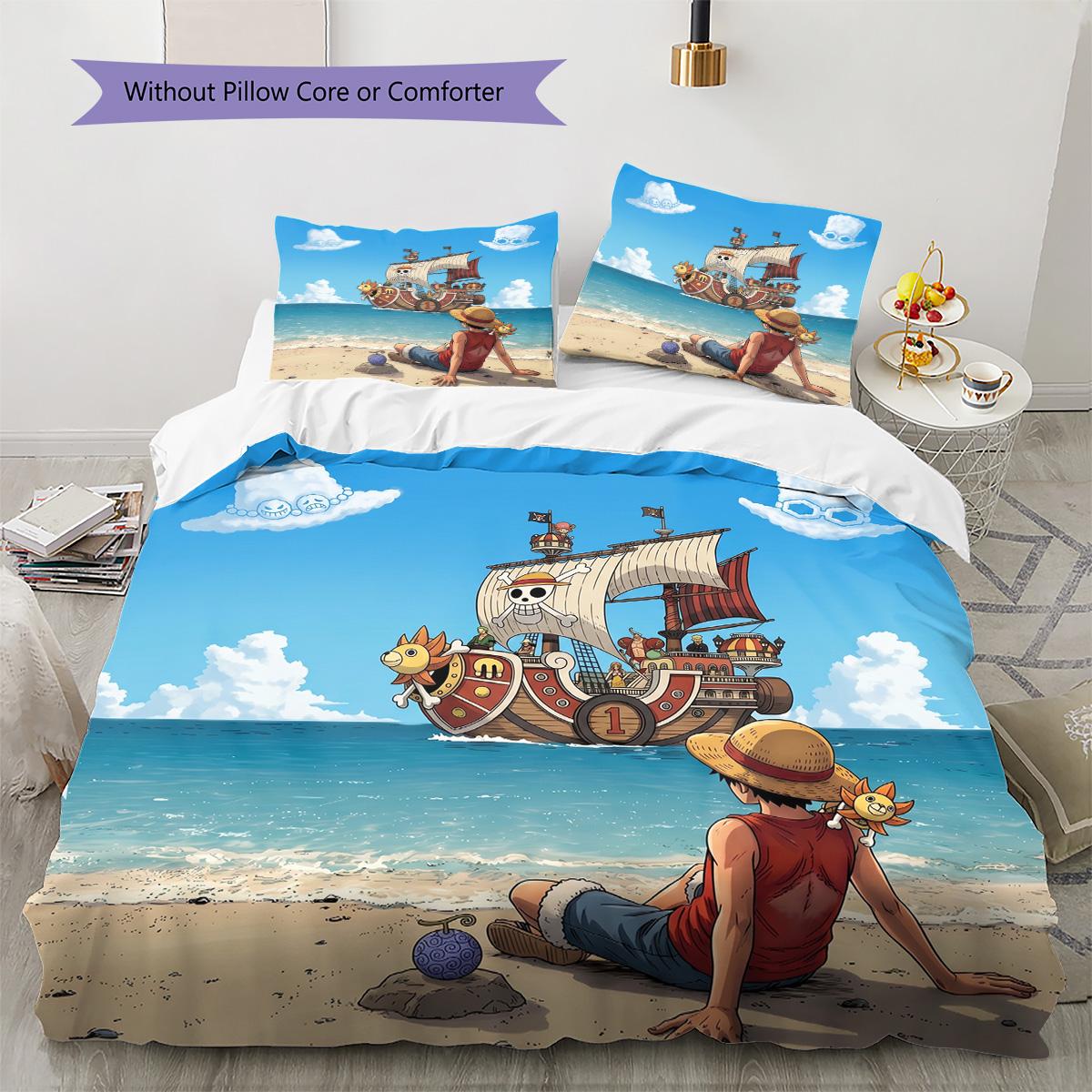 

One Piece Printed Pattern Bedding Set Pillowcase & Duvet Cover Set for Home Decor Birthday Gift (1 * duvet cover + 2 * pillowcase, without core) 135x200cm