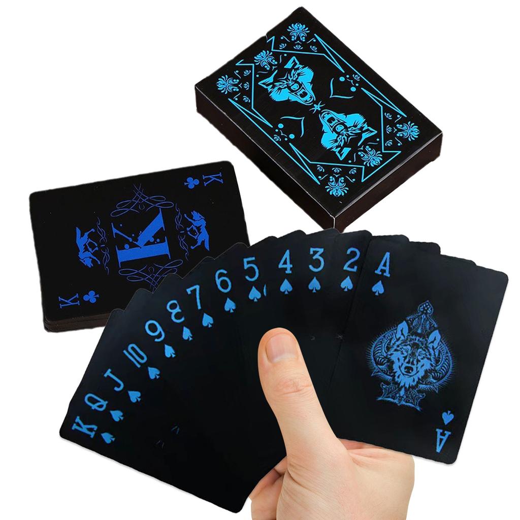 54 Sheets Playing Cards Deck Classical PVC Waterproof Playing Poker Cards Deck of Cards Adults Table Game Playing Cards