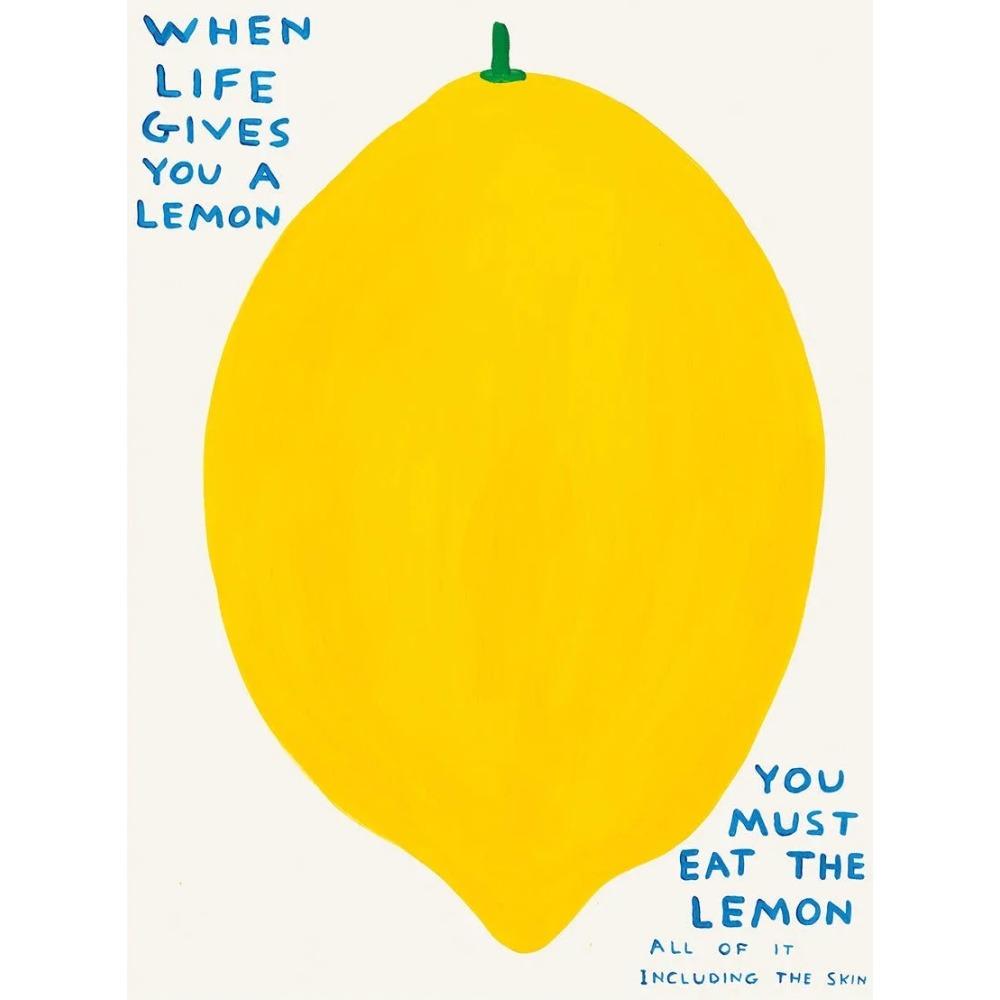 Abstrakte Leinwandposter David Shrigley Frosch Giraffe Banane Tomate Kunstposter Wandkunst Heimdekor Wohnzimmer Schlafzimmer Dekoration 21x30cm Unframe