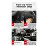 Car Rear Seat Water Cup Holder, Black For Jeep Wrangler JL JT 2018+  Accessories