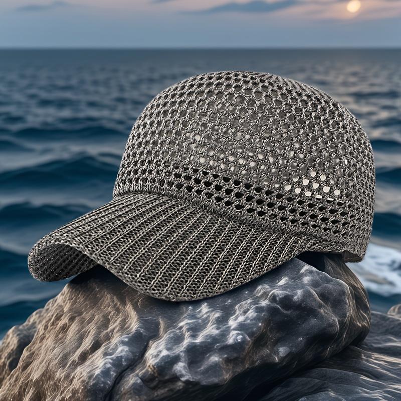Breathable Fishing Hat for Men & Women - Quick-Dry Mesh with Adjustable Buckle, UV Protection Duckbill Sun Cap, Ventilated Design for All-Day Comfort