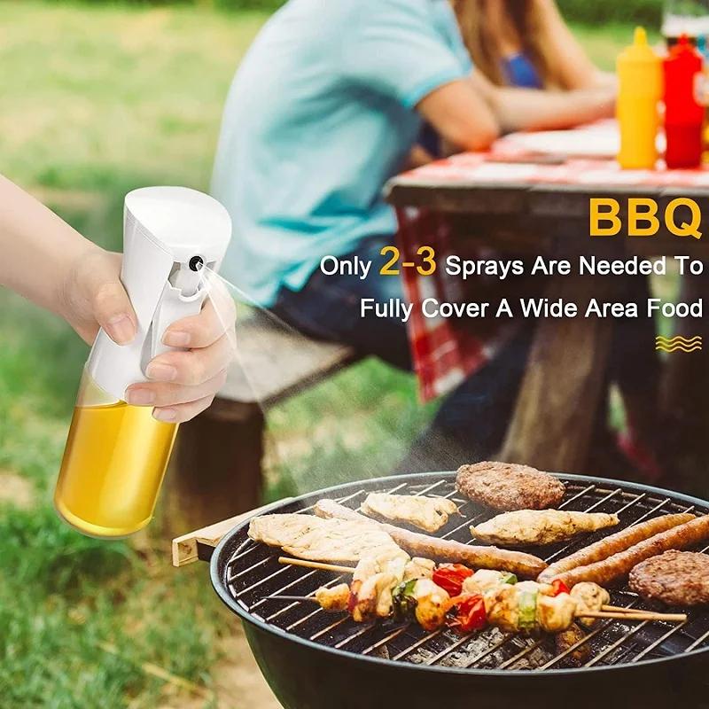 Olive Oil Sprayer Bottle Baking Barbecue Mist Sprayer Kitchen Cooking Vinegar Oil Dispenser for Air Fryer BBQ Picnic Tools
