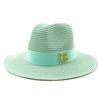Summer straw hat 2025 new treasure grass material jazz ladies straw hat outdoor travel sun protection beach sun hat
