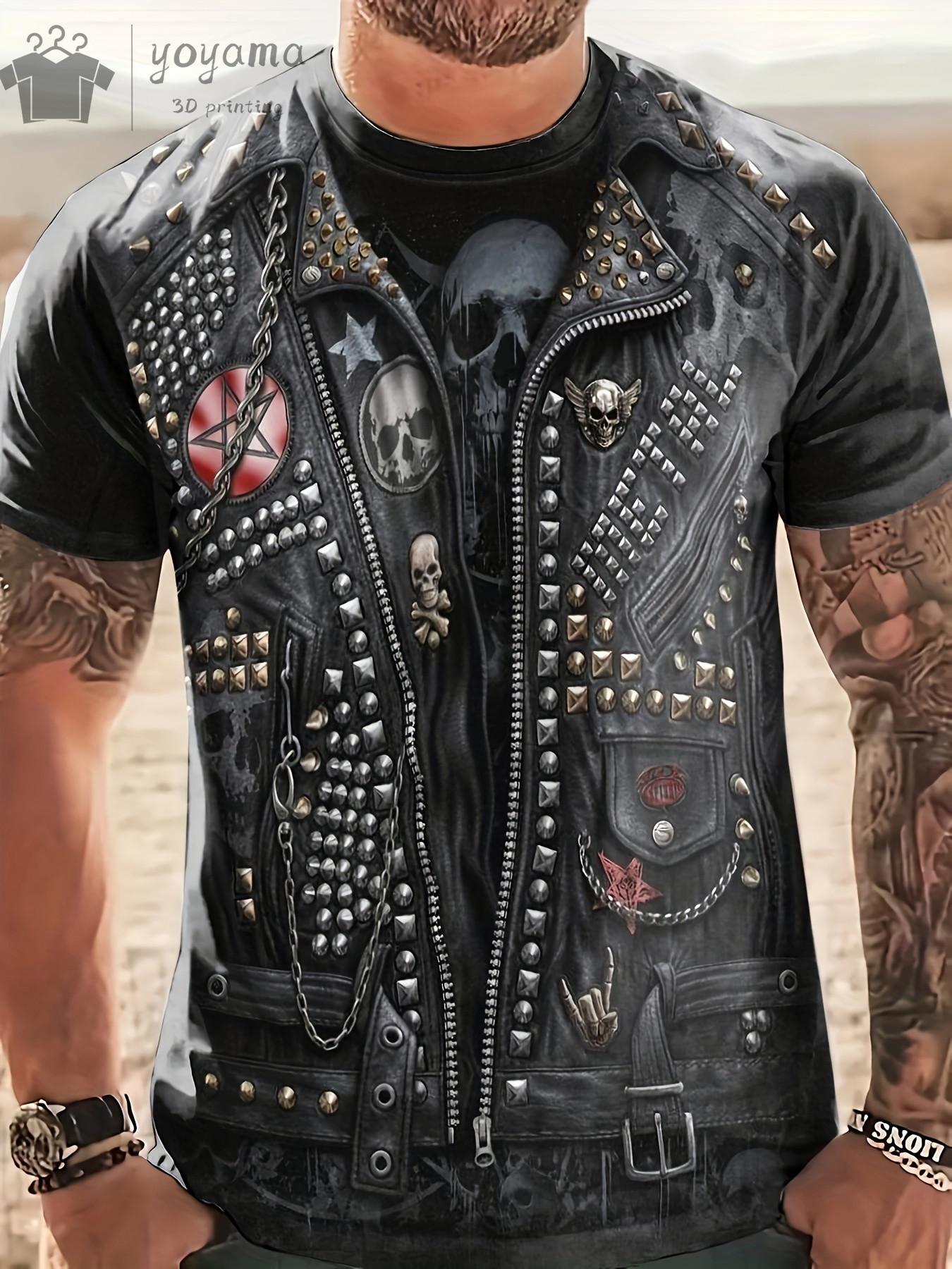 

Летняя мужская футболка с 3D-принтом ужасов, скелет, мужская, стильная, повседневная, забавная, альтернативная, с коротким рукавом, с круглым вырезом, быстросохнущая 6xl