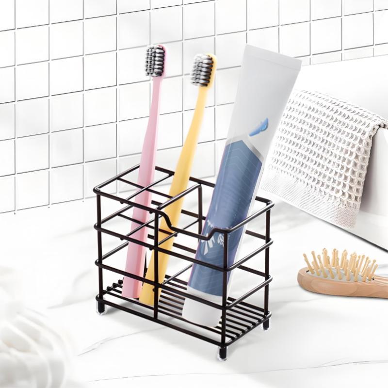 Home Toothbrush Holder For Bathroom Stainless Steel Toothpaste Holder Stand For Electric Toothbrush Stand Organizer Accessories