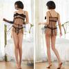 Ice Silk Thin Lace Suspender with Chest Pad Two-piece Set of Fun Perspective Mesh Nightgown, Which Will Not Be Returned or Exchanged.