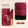 Stylish High-Collar Cotton Jacket for Middle-Aged and Elderly Women - Warm Winter Coat for Moms and Grandmothers, Chinese-Inspired Design