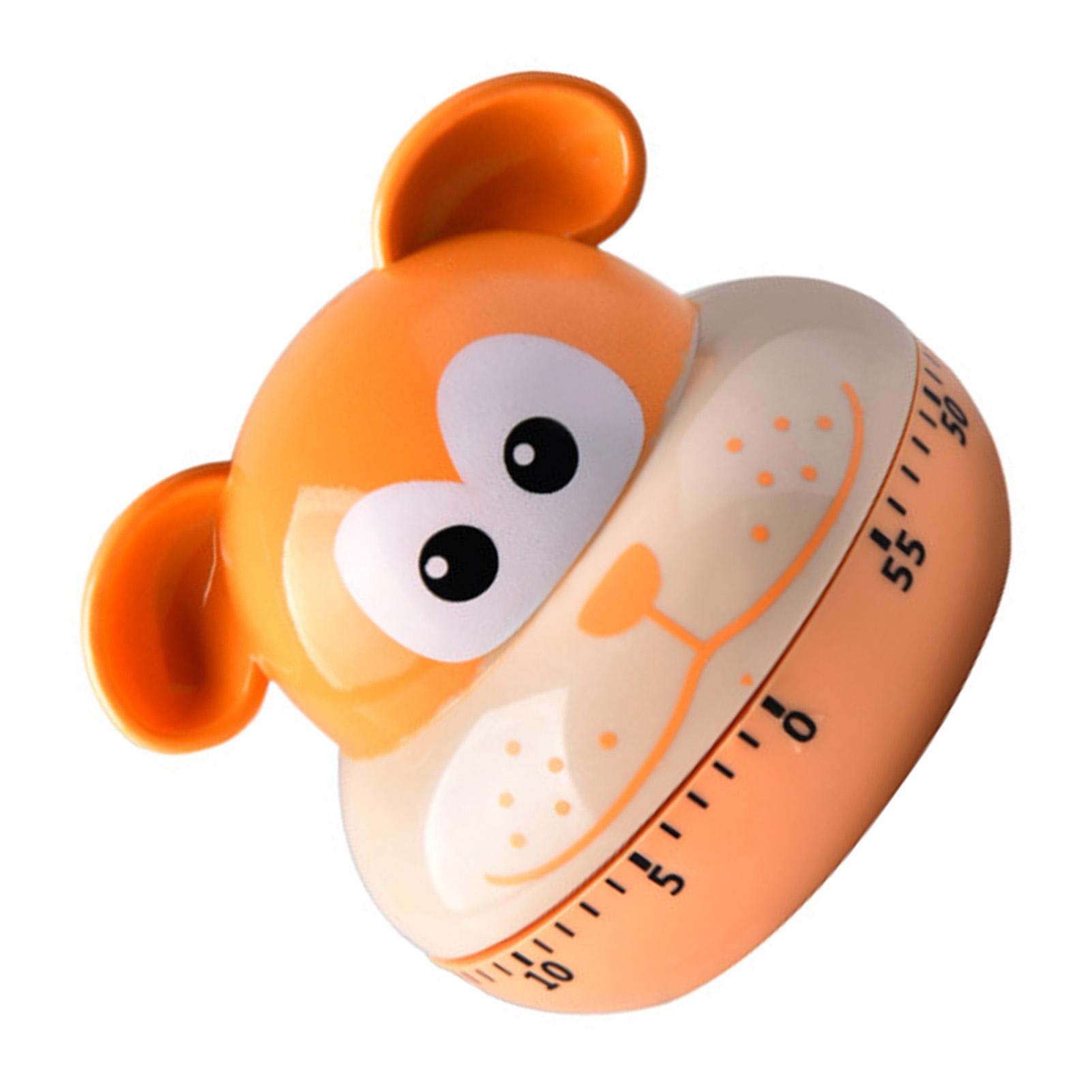 

Mechanical Kitchen Timers Cartoon Animal Shape Accurate 60 Minutes Manual Timer for Students Puppy