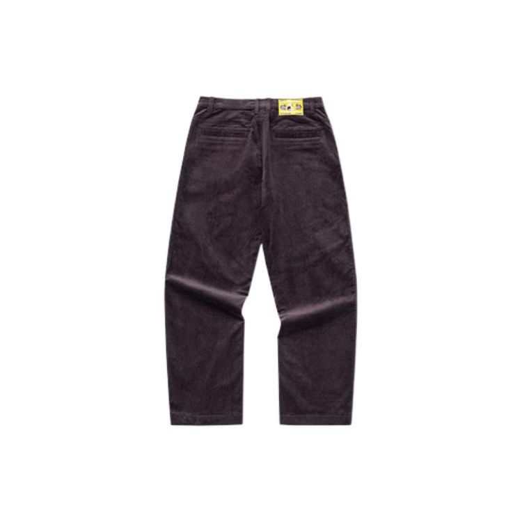 Anta Solid Color Button Label Warm Sports Pants Unisex Pants Cocoa-Brown 172248506-1