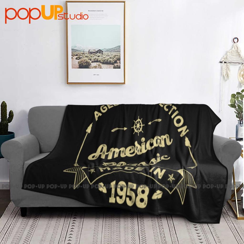 American Made In 1958 Ultra-Soft Blanket Quilt Winter Sofa Cover Bed Covers