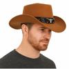 Wide Brim Cowgirl Jazz Hat Cow Head Visor Caps Cool Knight Hat  Outdoor