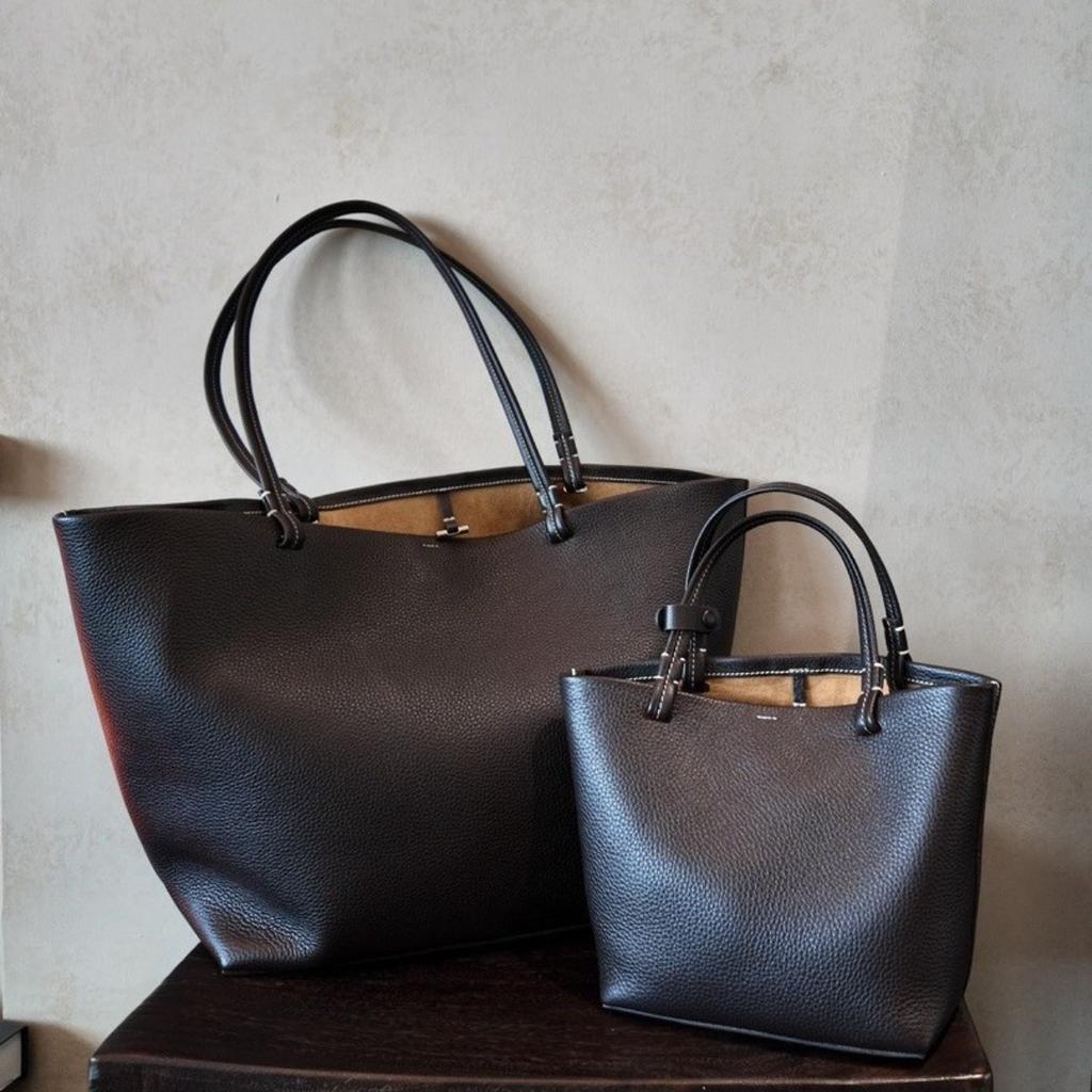 2025 N+eue einfache lässige Tragetasche große Kapazität Mutter-Kind-Tasche erste Schicht Rindsleder Handtasche Pendler Umhängetasche Damen