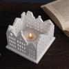 Silicone Resin Houses Moulds Candlestick Moulds Home Ornament Moulds Silicone Texture for Art and Craft Enthusiasts
