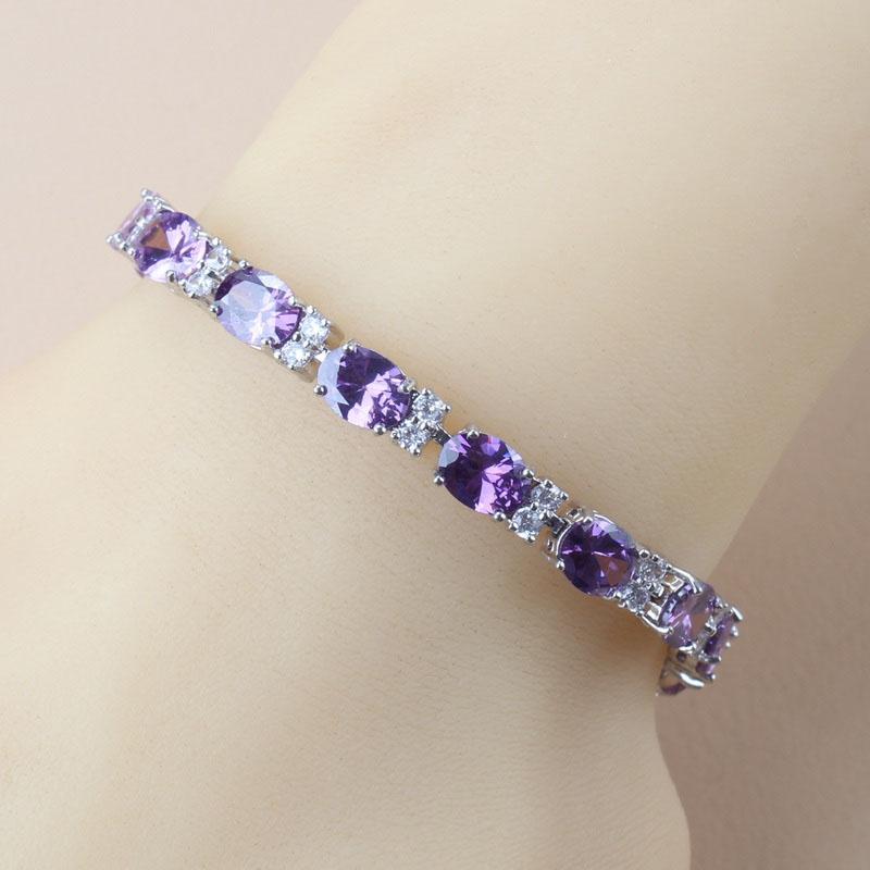 Moda Kokarda Damskie Akcesoria Ślubne Damska Bransoletka Mankietowa Cyrkonia 12-Kolorowa Biżuteria