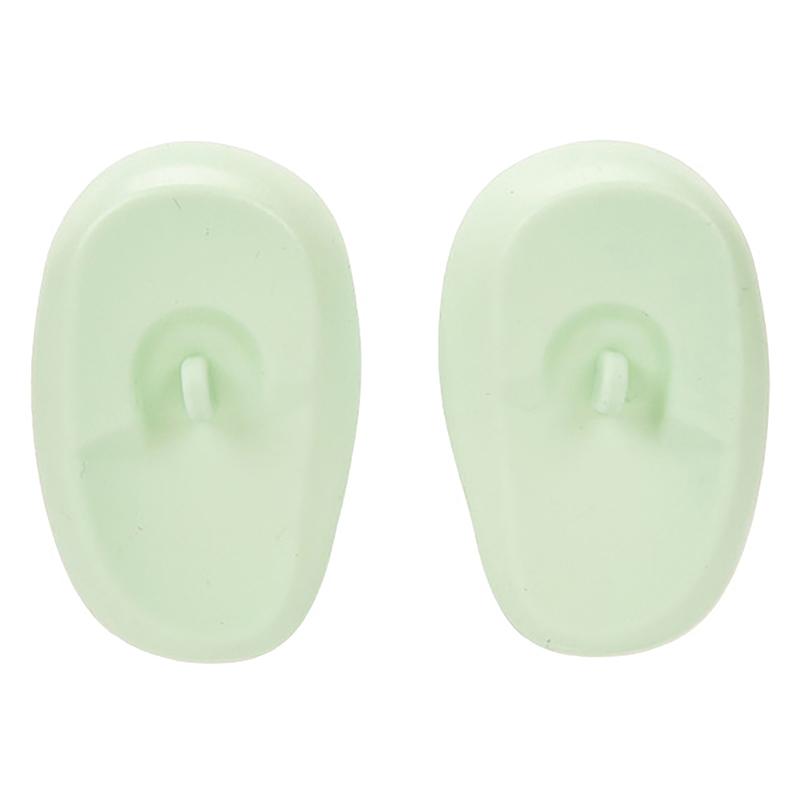 

2шт силиконовые чехлы для ушей, окрашивание волос, защита для ушей, наушники, шапки зелёный