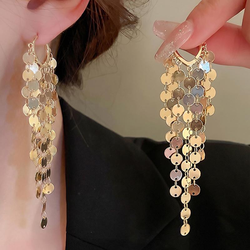 Love Heart Drop Earrings With Gold Plated Zinc Alloy For Women Summer Fashion Jewelry