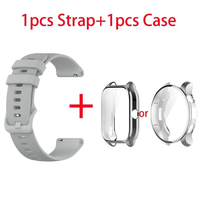 Θήκη + λουράκι για λουράκι ρολογιού Amazfit GTS4 Mini έξυπνο ρολόι Βραχιόλι με λουράκι σιλικόνης για Huami Amazfit GTS2 GTS2 Mini GTR4 GTR2 Sports Silicone Band