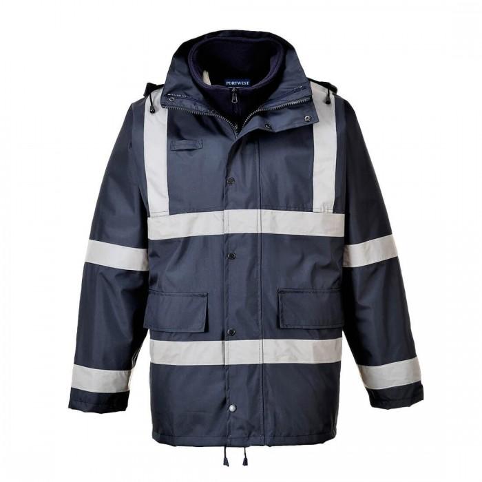 Portwest Mens Iona 3 in 1 Traffic Jacket XXL naval
